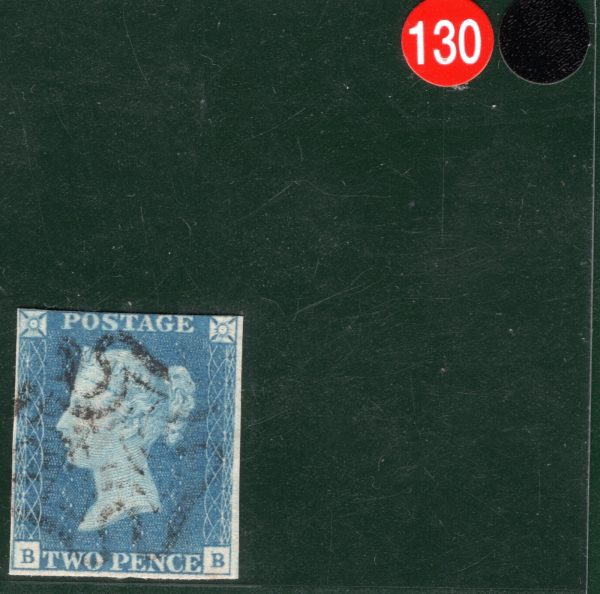GB 1840 TWO PENCE PALE BLUE QV Stamp SG.6 2d Plate 2 (BB) DS9 Cat £1,200 REDB130 - Image 4