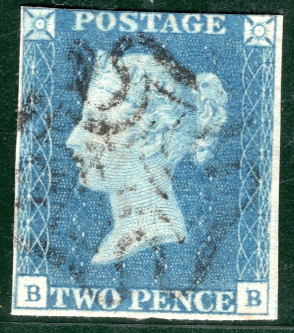 GB 1840 TWO PENCE PALE BLUE QV Stamp SG.6 2d Plate 2 (BB) DS9 Cat £1,200 REDB130 - Image 5