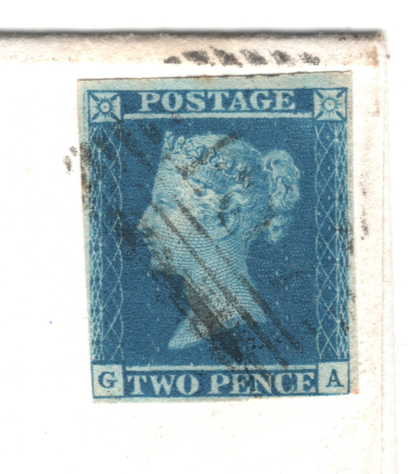 GB 1841 2d BLUE Cover *HOUSE OF TONGUE* Golspie 1848 CDS SG.14 Cat £350- XB10 - Image 8