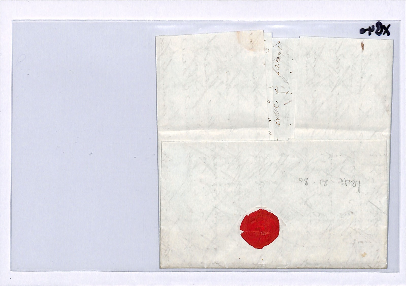 GB 1841 PENNY RED Cover 1d (SC) *Broad St* London MX Cross-Written 1842 EL XB40 - Image 8