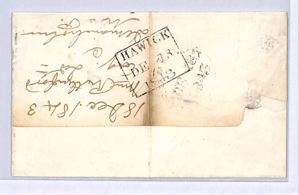 GB 1841 PENNY RED Cover SG.10 1d Deep Red-Brown (EH) *Hawick* Scots MX XB29 - Image 5