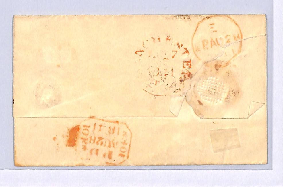 GB 1841 PENNY RED Cover SG.10 1d *Deep Red-Brown* Manchester MX XB27 - Image 4