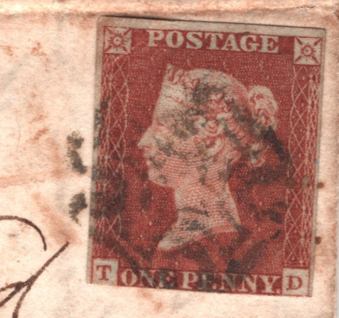 GB 1841 PENNY RED Cover *UNDERPAID TRANSATLANTIC MAIL* Ipswich MX 1843 USA XB24 - Image 3