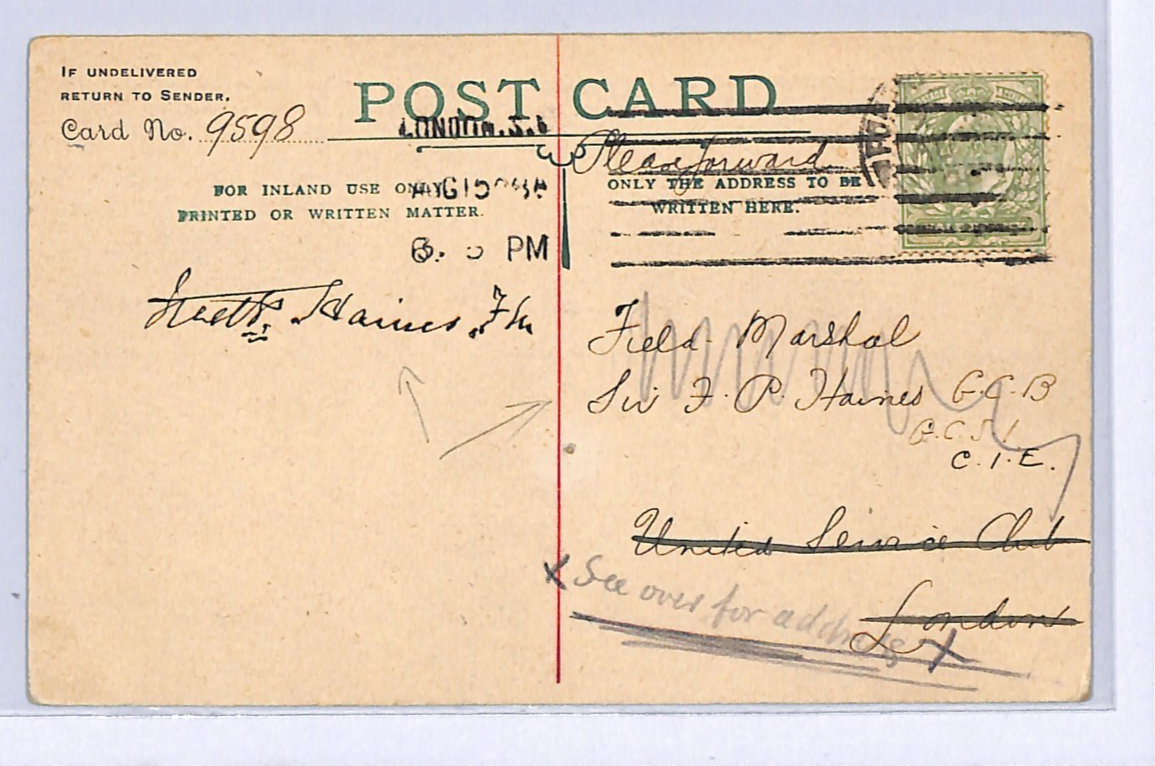 GB 1908 AUTOGRAPH KING Card Signed BRAY & *FIELD MARSHALL HARRIS* Military WA87 - Image 4