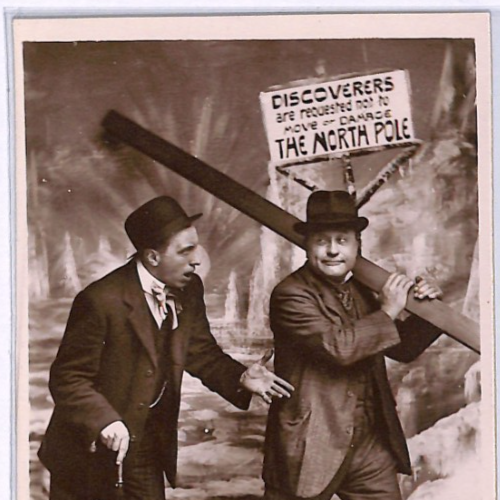 GB ARCTIC EXPLORATION North Pole Discovery COMIC Postcard POLAR {samwells}WP147 - Image 4