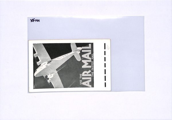 GB AVIATION ART Postcard *USE THE AIR MAIL* Aeroplane PINK BLOTTING Paper! XF140 - Image 4