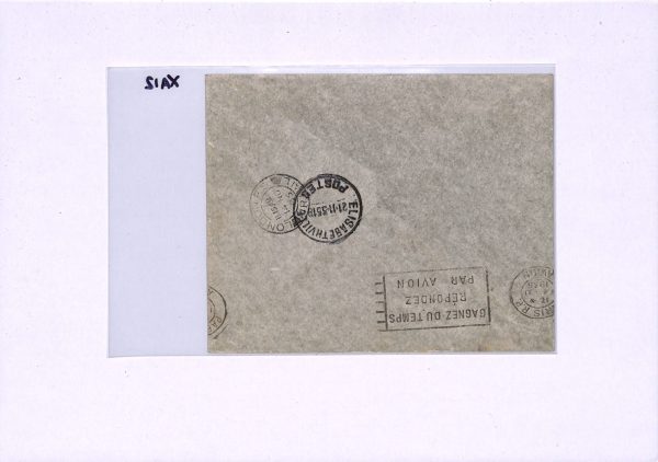 GB Air Mail Cover AIR FRANCE/SABENA Congo Elisabethville London 1935 XA12 - Image 8