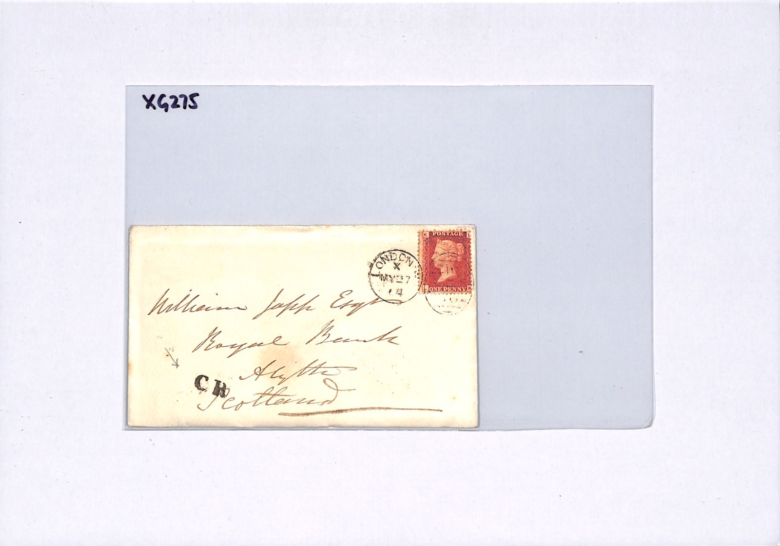 GB CALEDONIAN RAILWAY Scotland Cover *CR* TPO SCARCE TYPE 1864 1d Contents XG275 - Image 6