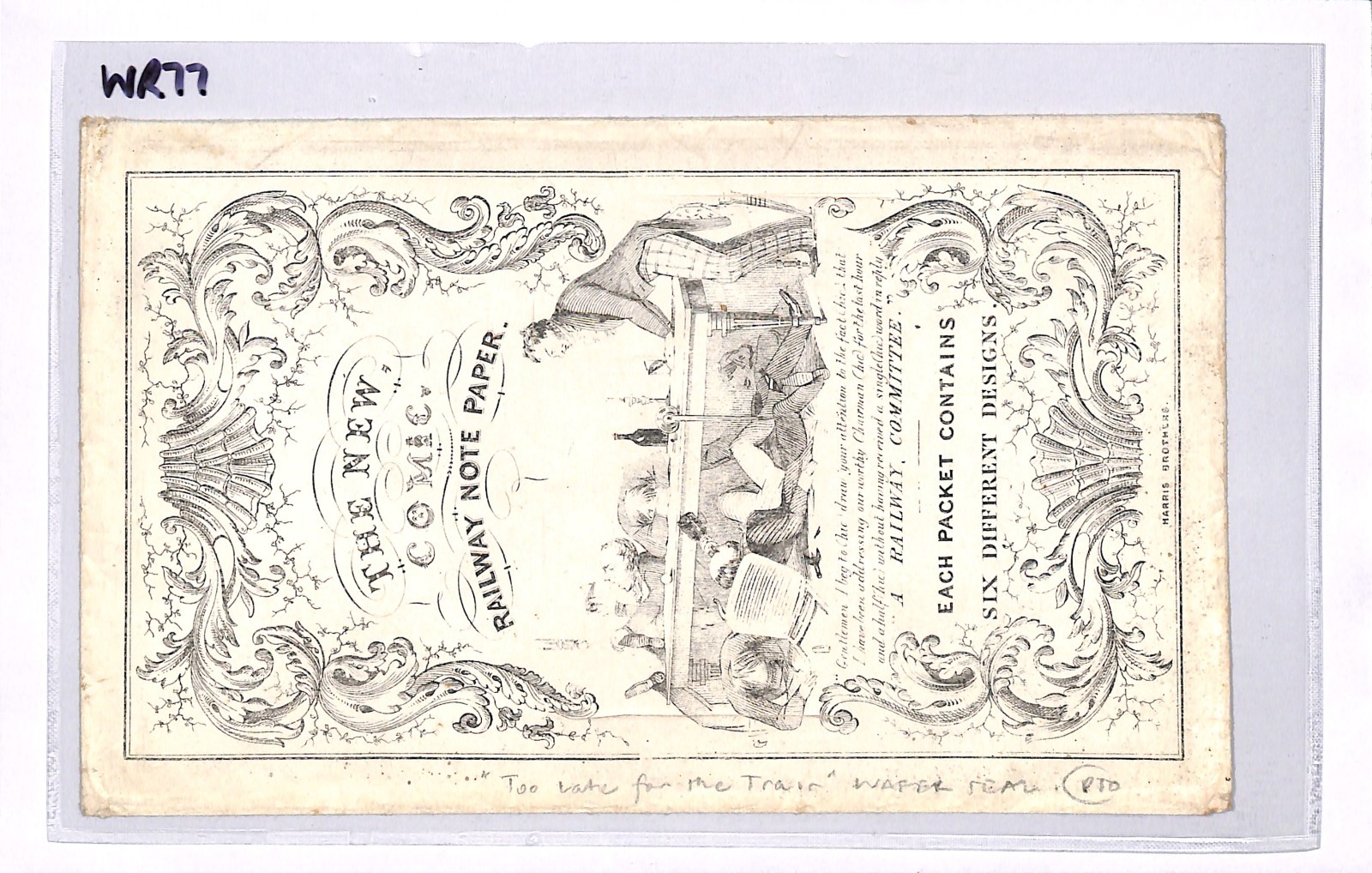 GB CARICATURE QV Envelope *RAILWAY NOTE PAPER* Comic BOOM Wafer Seal 1840s WR77 - Image 13