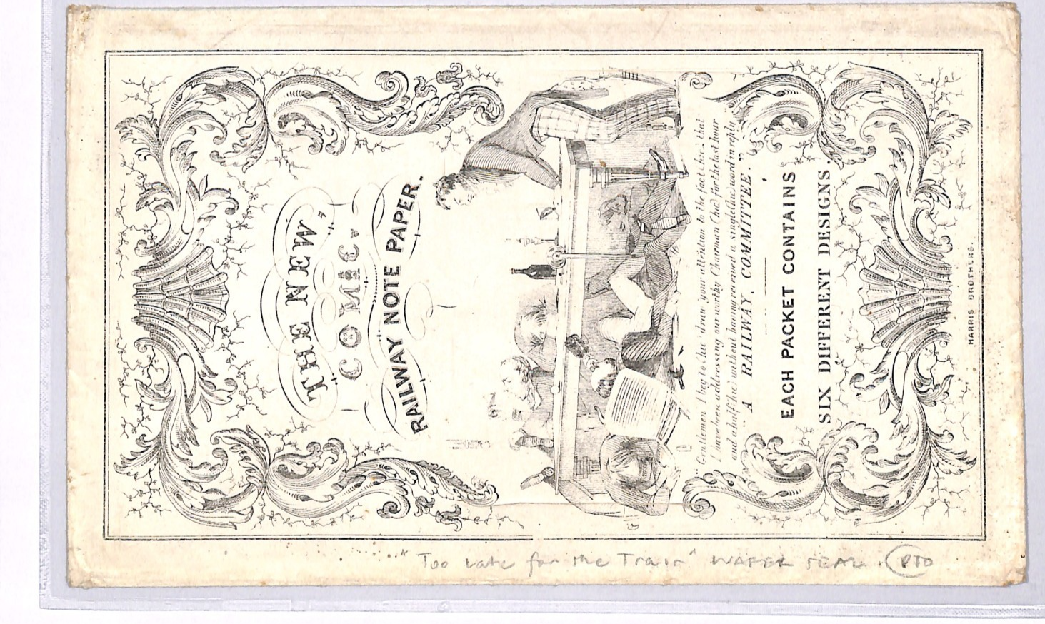 GB CARICATURE QV Envelope *RAILWAY NOTE PAPER* Comic BOOM Wafer Seal 1840s WR77 - Image 7