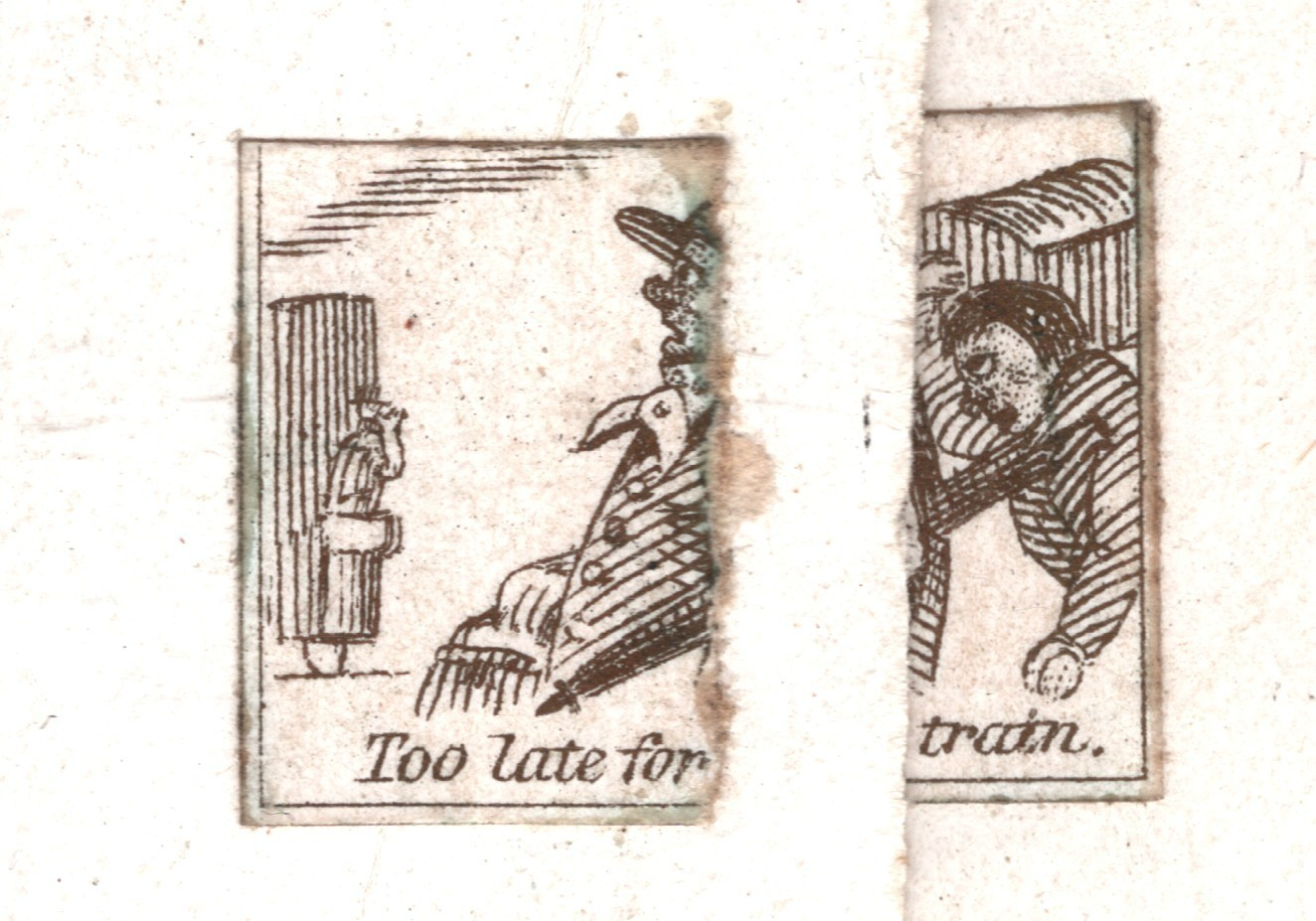 GB CARICATURE QV Envelope *RAILWAY NOTE PAPER* Comic BOOM Wafer Seal 1840s WR77 - Image 9