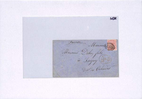 GB CROSS-CHANNEL QV 4d Rose Cover 1859 FRENCH CONSULATE Dover EAGLE Cachet XG61 - Image 11