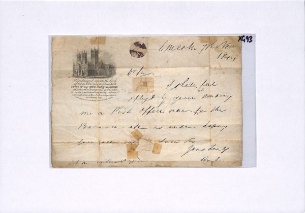 GB Cover LINCOLN CATHEDRAL Illustrated EL 1844 Market Overton Rutland XG93 - Image 7