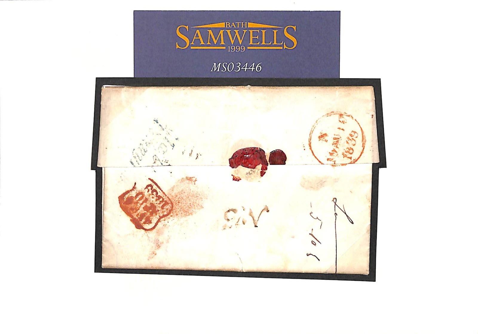 GB EARLY RAILWAY MAIL 1839 London *N* CODE CDS Arrival PENNY POST Letter MS3446 - Image 4