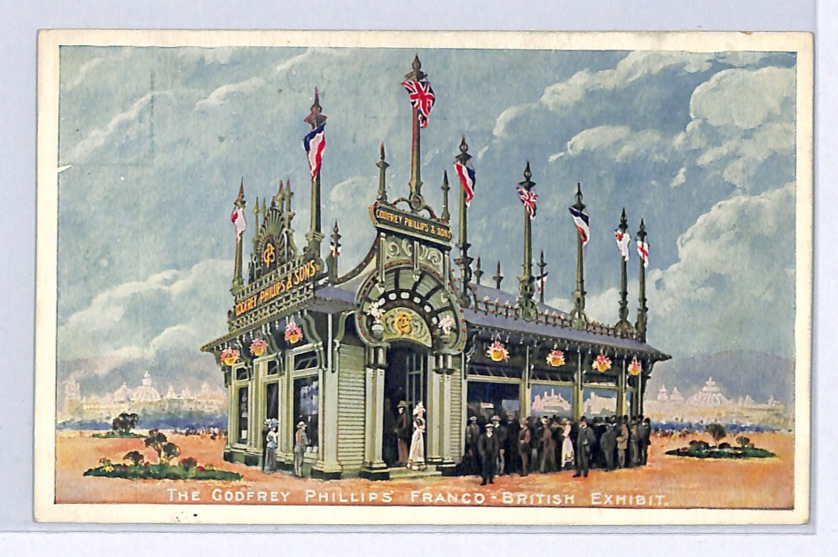 GB FRANCO-BRITISH EXHIBITION Postcard 1908 Godfrey Philips Tobacco Unused WY101 - Image 5