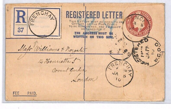 GB Glos Cover *FRENCHAY* UDC Registered London 1910{samwells-covers}YK308 - Image 6