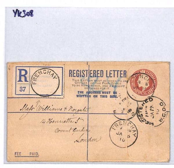 GB Glos Cover *FRENCHAY* UDC Registered London 1910{samwells-covers}YK308 - Image 8