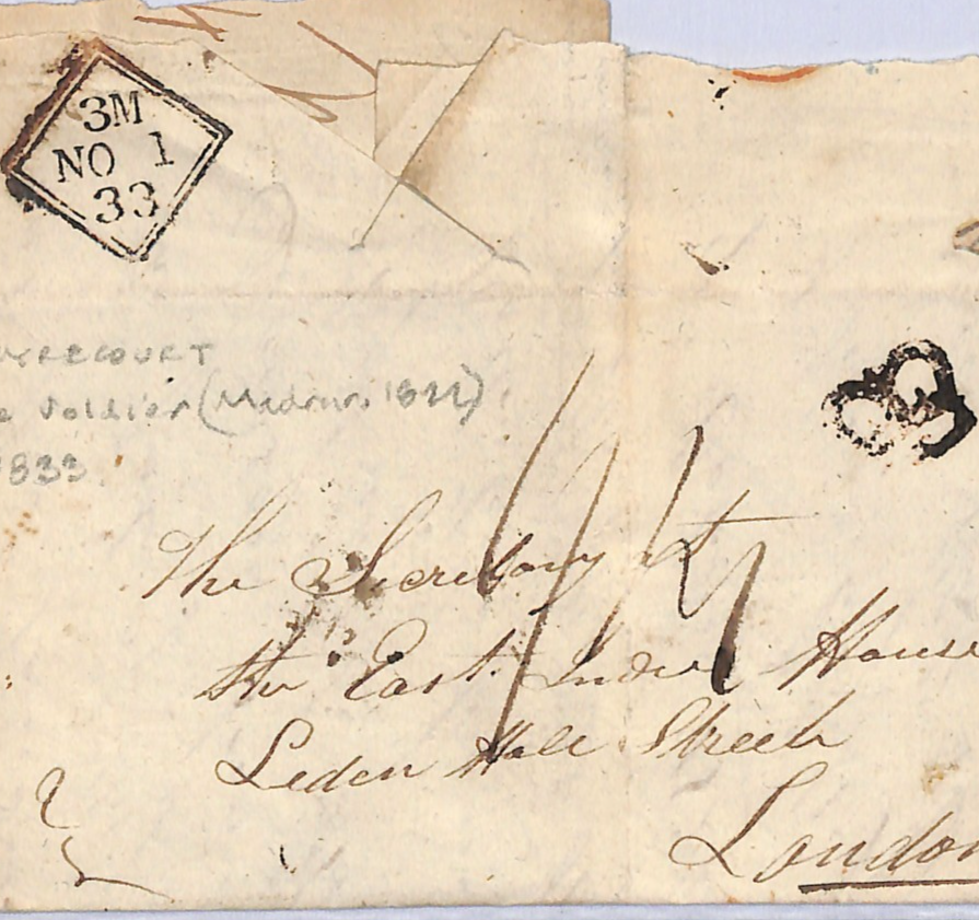 GB IRELAND Cover *EYRECOURT* Galway INSPECTOR Crown EAST INDIA Co Soldier WN132 - Image 7