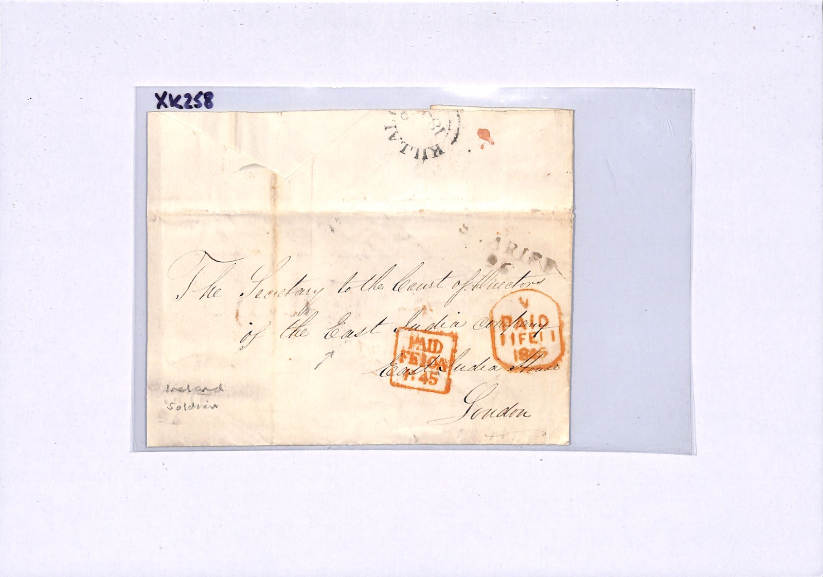 GB IRELAND Cover *SCARIFF* Mileage Killaloe (Clare) 1845 CDS EAST INDIA Co XK258 - Image 8