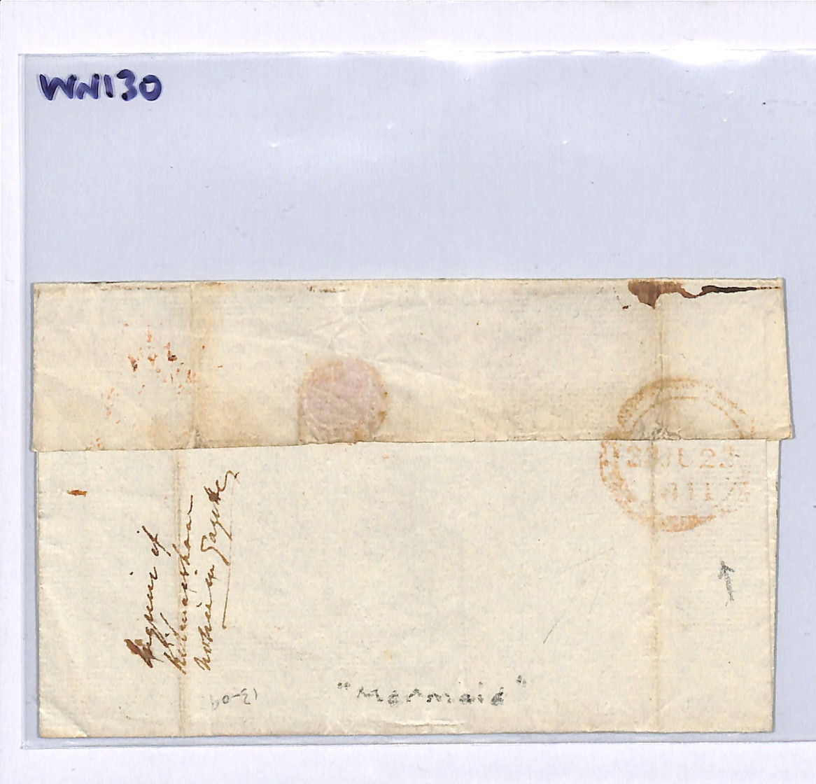GB IRELAND London FREE Cover Dublin *MERMAID* Dated 1811 Irish Postmark WN130 - Image 12