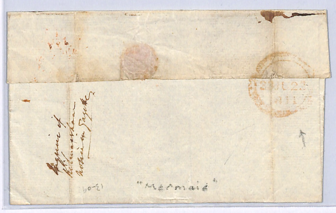 GB IRELAND London FREE Cover Dublin *MERMAID* Dated 1811 Irish Postmark WN130 - Image 5