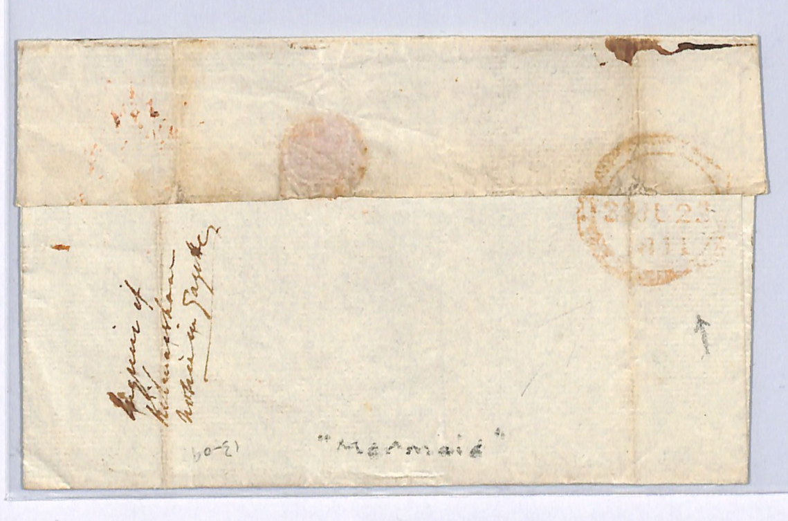 GB IRELAND London FREE Cover Dublin *MERMAID* Dated 1811 Irish Postmark WN130 - Image 8