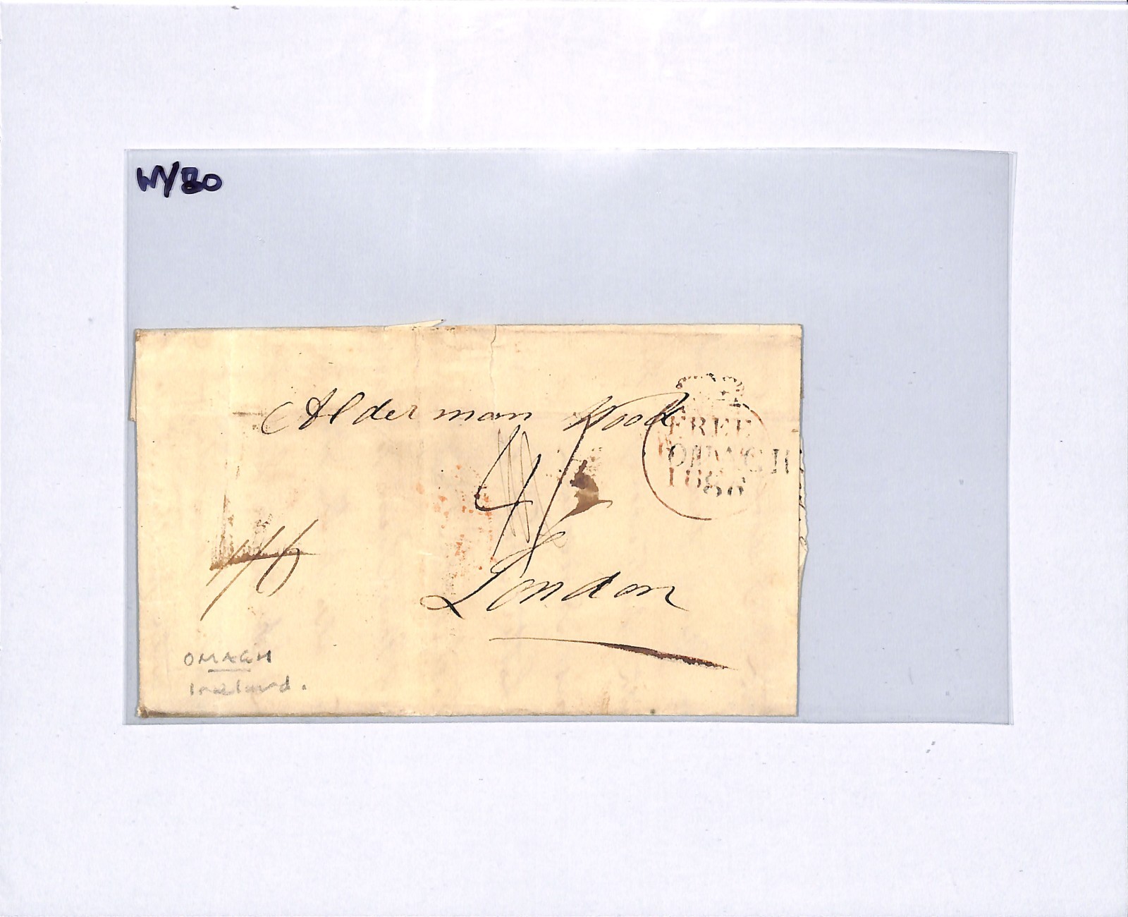 GB IRELAND Mileage Mark OMAGH Cover *FREE* London 4 SHILLING CHARGE Deleted WY80 - Image 7