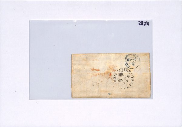 GB IRELAND TRANSATLANTIC Ship Letter 1847 LISKEY Donegal IRISH FAMINE Cover XG85 - Image 14