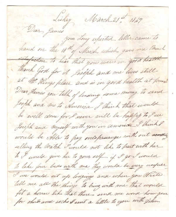 GB IRELAND TRANSATLANTIC Ship Letter 1847 LISKEY Donegal IRISH FAMINE Cover XG85 - Image 8