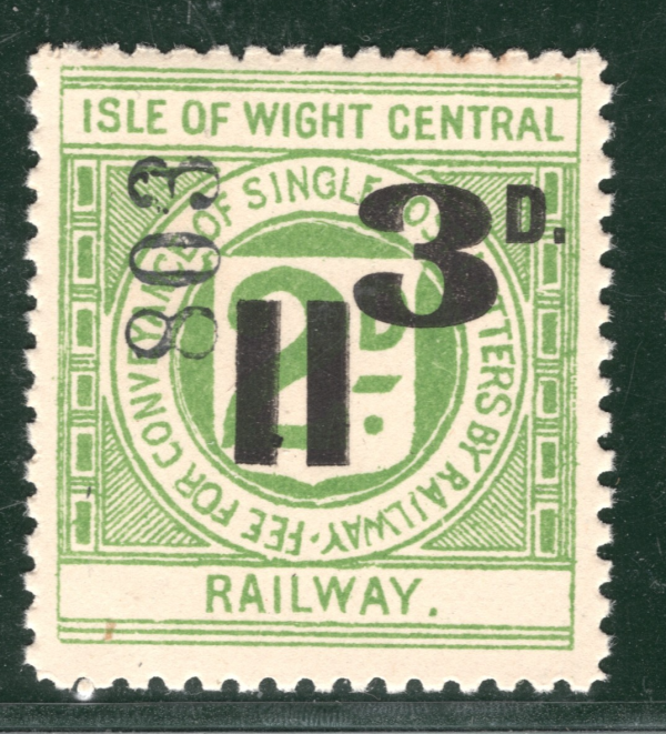 GB ISLE OF WIGHT CENTRAL RAILWAY Letter Stamp 3d IoWCR Mint MNH LIME101 - Image 8