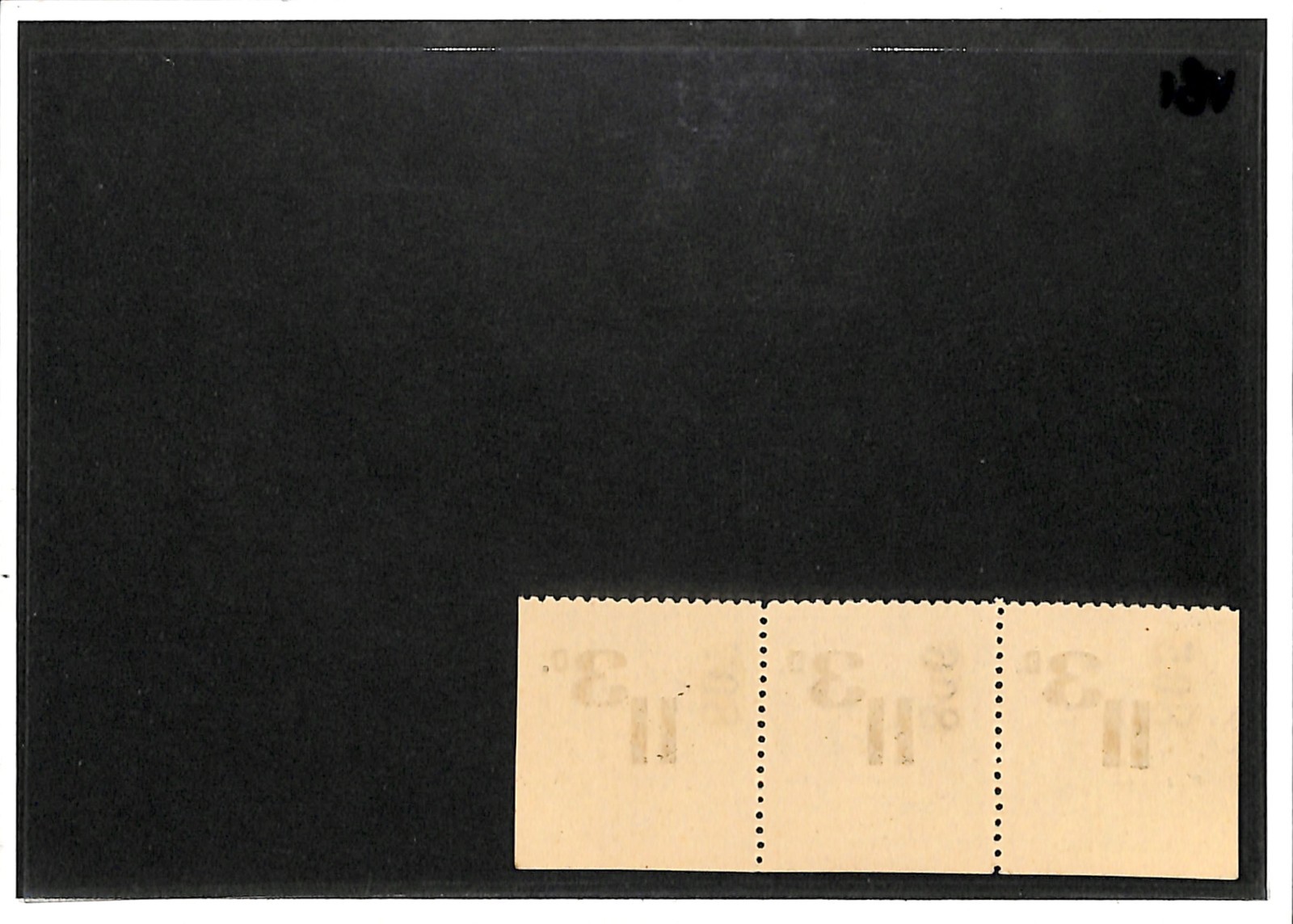 GB ISLE OF WIGHT CENTRAL RAILWAY Letter Stamp 3d SURCHARGE Strip{3} IOW MNH VB1 - Image 5