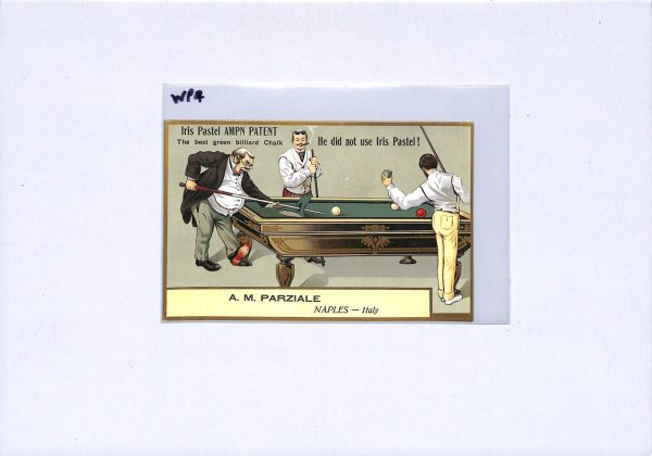 GB (ITALY) ADVERT Postcard  *SNOOKER* Billiards Chalk PARZIALE Naples SPORT WP4 - Image 5