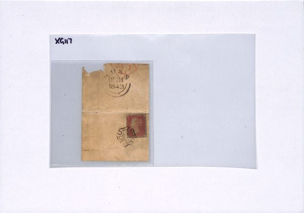 GB Ireland IRISH MALTESE CROSS *Ross* MX 1843 Penny Red 1d Piece {samwells}XG117 - Image 11