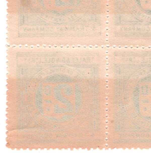 GB Ireland *TRALEE & DINGLE LIGHT RAILWAY* QV Letter Stamp 2d Block{4} Mint RS52 - Image 7