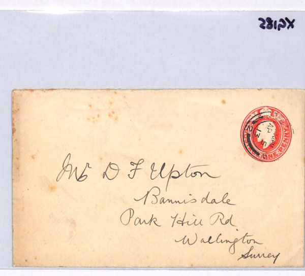 GB KEVII Cover *OLYMPIC GAMES 1912* STOCKHOLM Advert Label Wallington 1913 XG185 - Image 6