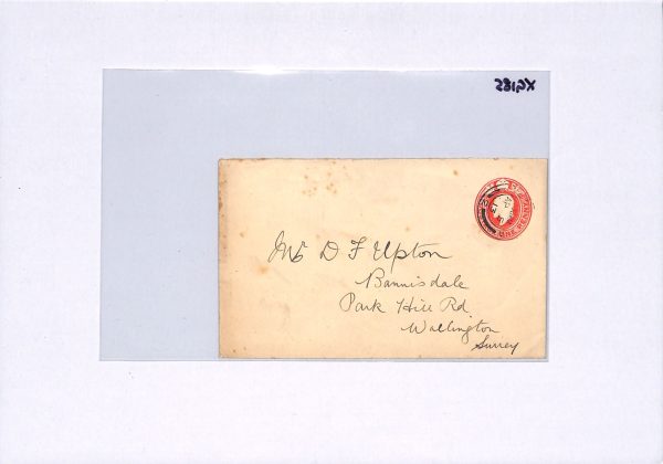 GB KEVII Cover *OLYMPIC GAMES 1912* STOCKHOLM Advert Label Wallington 1913 XG185 - Image 8