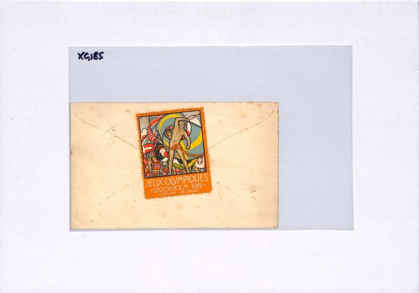 GB KEVII Cover *OLYMPIC GAMES 1912* STOCKHOLM Advert Label Wallington 1913 XG185 - Image 9