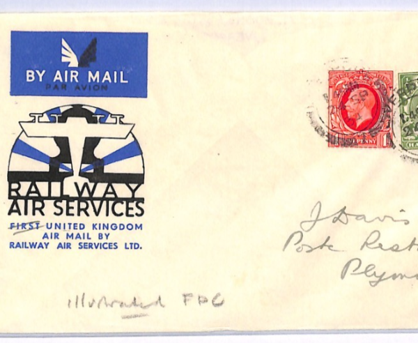 GB KGV 1934 FDC 1d Photogravure *ILLUSTRATED* First Day Cover RAS AVIATION XF138 - Image 5