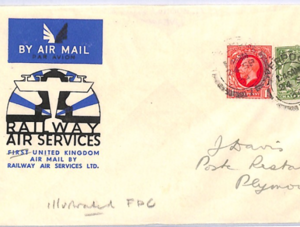 GB KGV 1934 FDC 1d Photogravure *ILLUSTRATED* First Day Cover RAS AVIATION XF138
