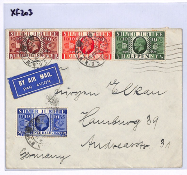 GB KGV 1935 FDC Royalty *SILVER JUBILEE* Set First Day Cover London CDS XF203 - Image 6