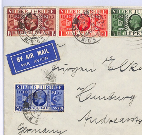 GB KGV 1935 FDC Royalty *SILVER JUBILEE* Set First Day Cover London CDS XF203