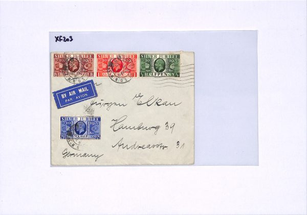 GB KGV 1935 FDC Royalty *SILVER JUBILEE* Set First Day Cover London CDS XF203 - Image 8