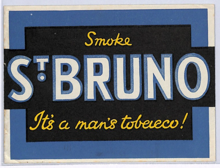 GB KGV ADVERT Postal Stationery *ST. BRUNO* TOBACCO ½d Cover 1937 Window E XG316