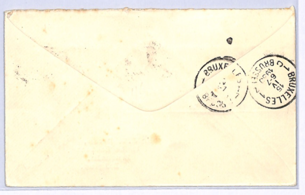 GB KGV Air Mail BOOKLET ADVERT Block Cover 1930 FIRST NIGHT FLIGHT BELGIUM XF136 - Image 4