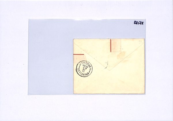 GB KGV CONTROL STRIP Cover 1930 Air FIRST NIGHT FLIGHT BELGIUM Bugle Corn XF133 - Image 6