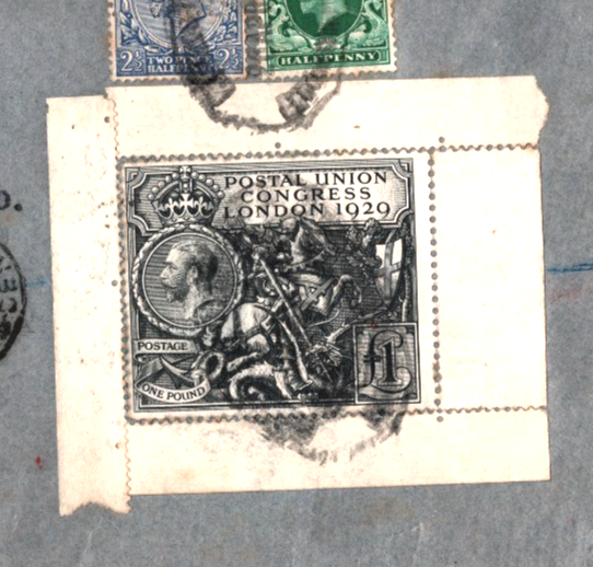 GB KGV Cover £1 *PUC* HIGH VALUE (1929) Commercial Air Mail 1935 Argentina WT200 - Image 3