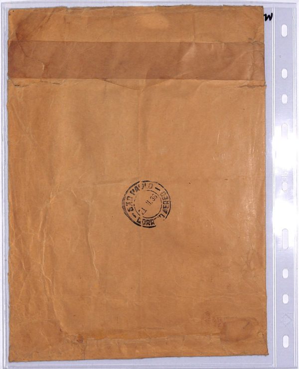 GB KGV Cover 10s SEAHORSE High Values{2} Air Mail 1936 BRAZIL via Germany WT8 - Image 8