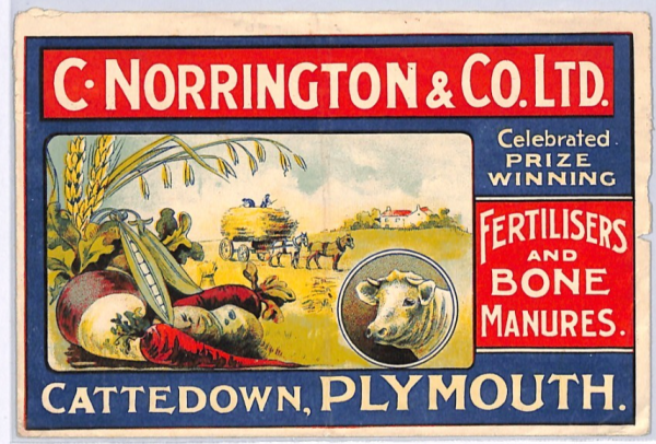 GB KGV FULL COLOUR ADVERT Cover Plymouth FERTILISER Plymouth Devon FARMING XG182 - Image 5