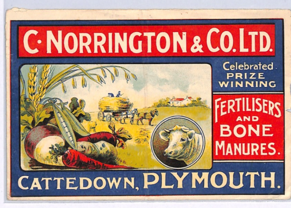 GB KGV FULL COLOUR ADVERT Cover Plymouth FERTILISER Plymouth Devon FARMING XG182 - Image 10