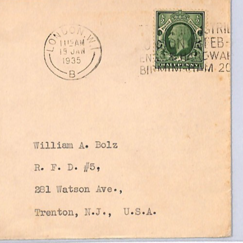 GB KGV *German Air Raid* Anniversary Cover 1935 Norfolk {samwells-covers}XG347 - Image 4